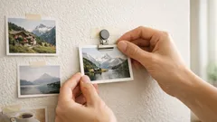 Bilder aufhängen ohne Bohren: der Clip-Tape-Magnet-Trick für die Mietwohnung