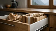 Papiertragetaschen ordentlich verstauen: die 1-Minuten-Falttechnik, die nicht wieder aufgeht