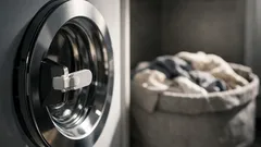 Frontlader-Waschmaschine kindersicher machen: einfacher Stopper-Trick für die Tür