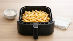 Knusprige Pommes aus der Heissluftfritteuse: der Maisstärke-Trick, der immer funktioniert