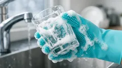 Diese Silikon-Reinigungshandschuhe ersetzen Schwamm und Bürste – so gut sind sie im Abwasch