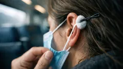 Maske drückt am Ohr? 2 schnelle Hacks mit Wattepad und Haarnadel für sofort mehr Komfort