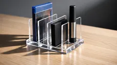 Dieser transparente Mini-Organizer mit 4 Fächern schafft Ordnung in Küche, Bad und Wohnzimmer