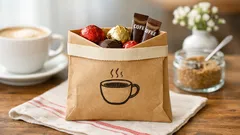 Last-minute Valentinstag: Café-Geschenktüte aus Couvert und Masking Tape in 10 Minuten