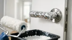Türgriff mit Alufolie schützen: der 2-Minuten-Trick gegen Farbspritzer und Fingerabdrücke