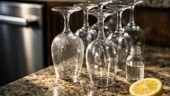Klarspüler oder Essig: so werden Gläser im Geschirrspüler wieder streifenfrei